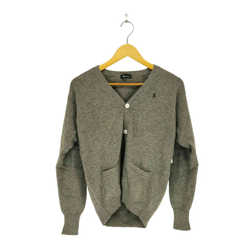 ラルフローレン RALPH LAUREN ポニー刺繍Vネックウールカーディガン レディース 150