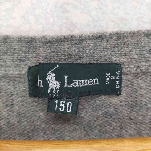 ラルフローレン RALPH LAUREN ポニー刺繍Vネックウールカーディガン レディース 150
