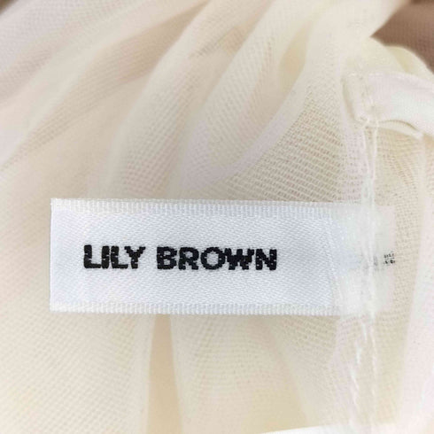 リリーブラウン Lily Brown 25SS 3WAYペプラムチュールトップス レディース ONE SIZE