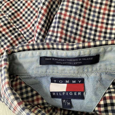 トミーヒルフィガー TOMMY HILFIGER 90S ボタンダウンチェックシャツ メンズ import:M