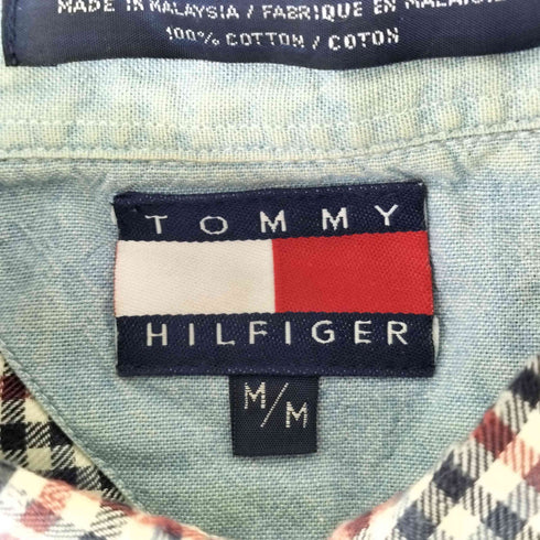 トミーヒルフィガー TOMMY HILFIGER 90S ボタンダウンチェックシャツ メンズ import:M
