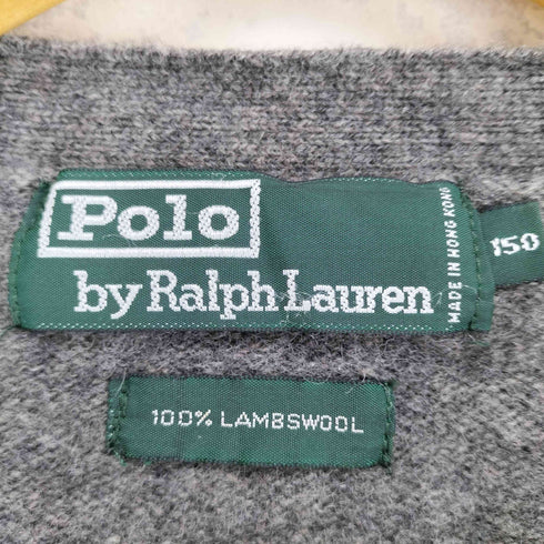 ポロバイラルフローレン Polo by RALPH LAUREN ポニー刺繍 LAMBSWOOL Vネックカーディガン レディース 150