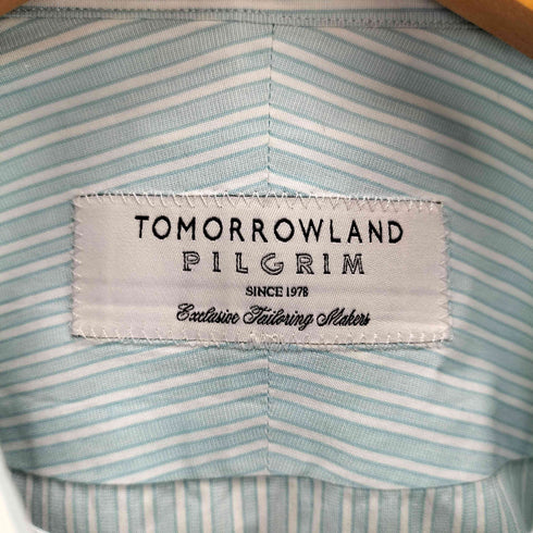 トゥモローランドピリグリム TOMORROWLAND PILGRIM ストライプ長袖ワイシャツ メンズ US:38