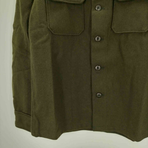 ユーエスアーミー U.S. ARMY 70S WOOL NYLON OG-108 ミリタリー シャツ 1977年製 メンズ import:S