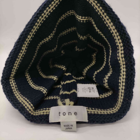 トーン tone 23AW SPECTATOR KNIT CAP スペクテイター ニット キャップ ローゲージ ボーダー ニット帽 メンズ FREE