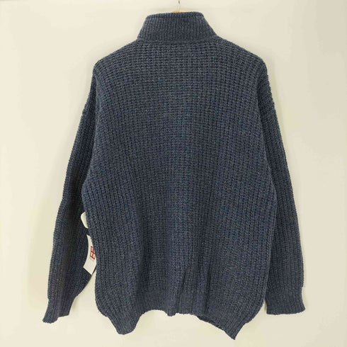 レイ REI 80-90S Drivers Knit ローゲージ メランジ ドライバーズ ニット ジップアップ セーター メンズ import:L