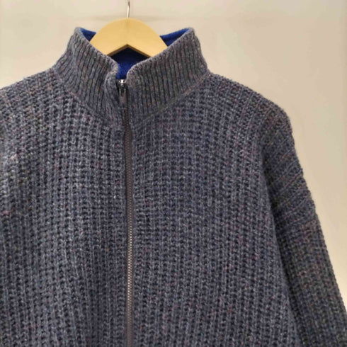 レイ REI 80-90S Drivers Knit ローゲージ メランジ ドライバーズ ニット ジップアップ セーター メンズ import:L