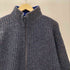 レイ REI 80-90S Drivers Knit ローゲージ メランジ ドライバーズ ニット ジップアップ セーター メンズ import:L