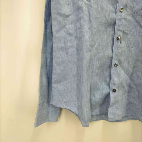 ポールスミス Paul Smith 袖花柄 長袖リネンシャツ メンズ JPN:M