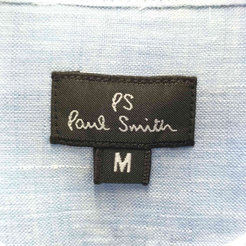 ポールスミス Paul Smith 袖花柄 長袖リネンシャツ メンズ JPN:M