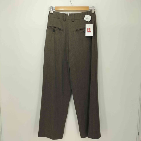 イレーヴ YLEVE 24AW WOOL RAYON TWILL TR 1 ワイドテーパードパンツ トラウザーズ メンズ JPN:1