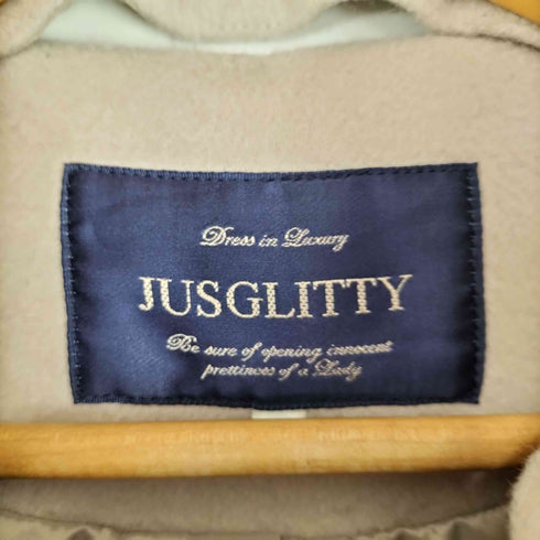ジャスグリッティー JUSGLITTY 2WAY フードファー コート レディース JPN:2
