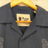 VINTAGE SILK シルク ステッチデザイン 開襟シャツ メンズ import:M