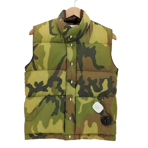 クレセントダウンワークス CRESCENT DOWN WORKS USA製 GOOSE DOWN リップストップ ナイロン グース ダウン ベスト メンズ import:XS