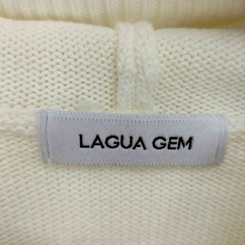 ラグアジェム LAGUA GEM 23AW SLEEVE HOLE HOODIE スリーブ ホール フーディー ニットパーカー レディース FREE
