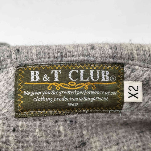 ビーティークラブ B&T CLUB ニット カバーオール ハンティングジャケット メンズ X2