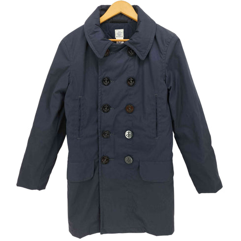 ポストオーバーオールズ POST OVERALLS USA製 P-POST LONG 裏地 キルティング ピーコート イカリボタン メンズ import:XS