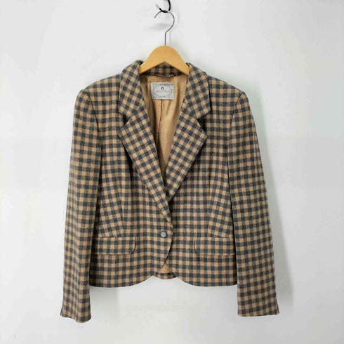 Etienne Aigner / エティエンヌ アグナー チェック柄 1B テーラードジャケット & スカート レディース 40