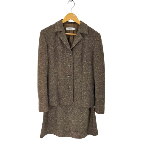 マレーラ MARELLA ツイード 4B テーラードジャケット & スカート レディース 38