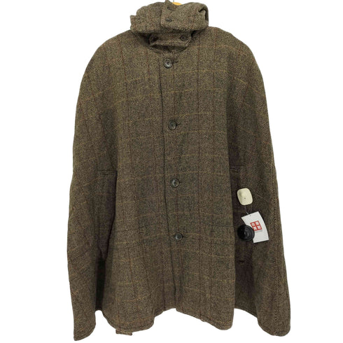 エンジニアードガーメンツ Engineered Garments 旧タグ ツイード ポンチョ フーディ ジャケット メンズ import:M