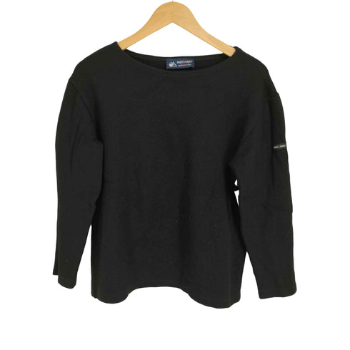 セントジェームス SAINT JAMES フランス製 ウール混 コットン バスクシャツ メンズ import:M