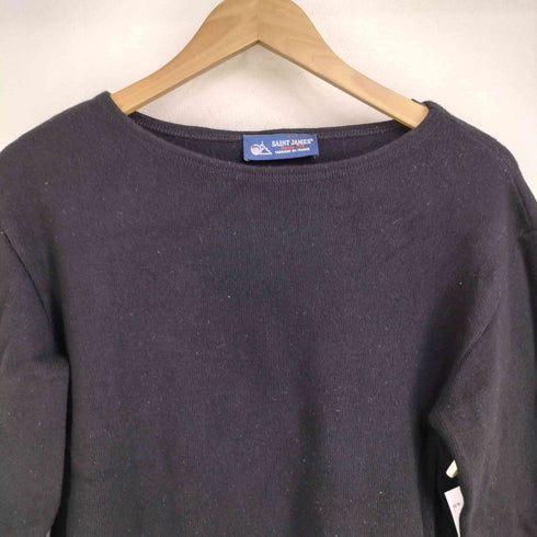 セントジェームス SAINT JAMES フランス製 ウール混 コットン バスクシャツ メンズ import:M