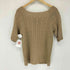 ラルフローレン RALPH LAUREN リネンカシミヤ ケーブル半袖ニット レディース import:L
