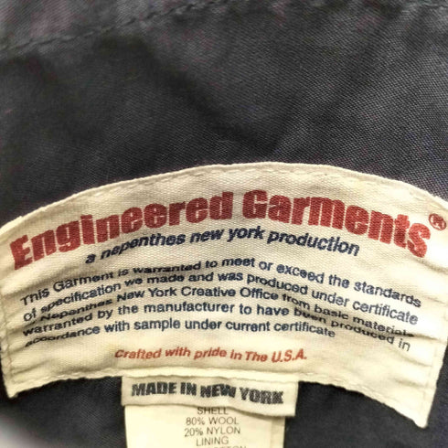 エンジニアードガーメンツ Engineered Garments USA製 リバーシブル ウール ステンカラー コート メンズ JPN:XS