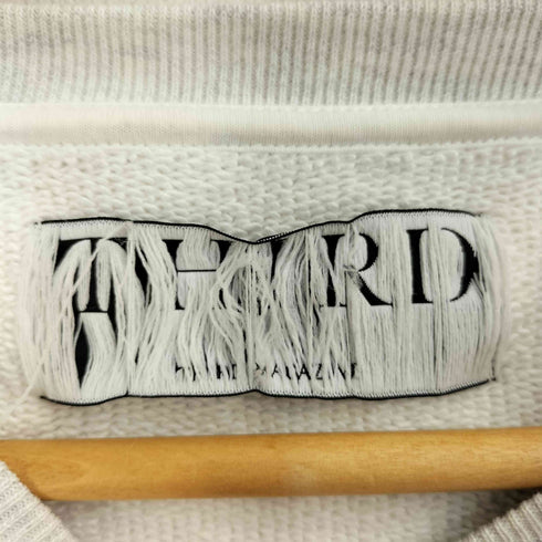 THIRD MAGAZINE ロゴ刺繍 裏起毛 スウェット レディース