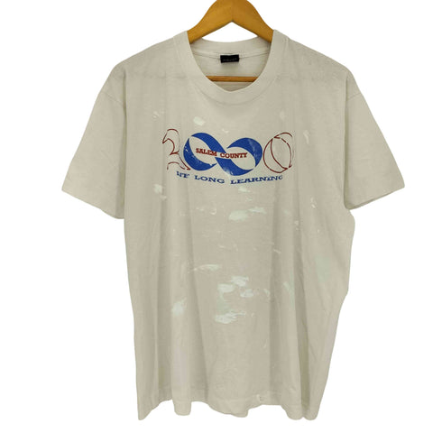 スクリーンスターズ SCREEN STARS 90s USA製 袖裾シングルステッチ プリント クルーネック半袖Tシャツ メンズ import:XL