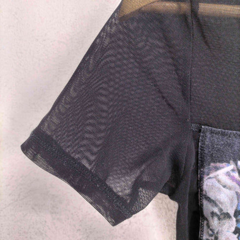 イッセイミヤケ ISSEY MIYAKE 異素材切替 S/S Tシャツ レディース