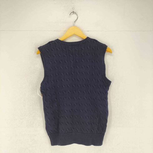 ポロラルフローレン POLO RALPH LAUREN ポニー刺繍 ケーブルニットベスト メンズ L