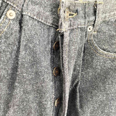 リーバイス Levis 90s USA製 ボタン裏刻印532 501 ボタンフライブラックデニム メンズ W36L34