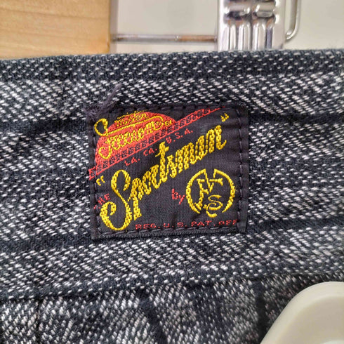 シュガーケーン SUGAR CANE Mr.Freedom ストライプヘリンボーン コンチネンタル トラウザーズ ワークパンツ メンズ US:30-31