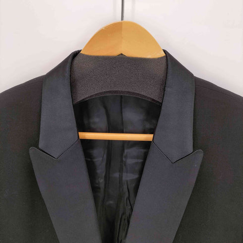 コムデギャルソンオムドゥ COMME des GARCONS HOMME DEUX AD2015 シルクラペル カシミヤ混 1Bテーラードジャケット メンズ JPN:S