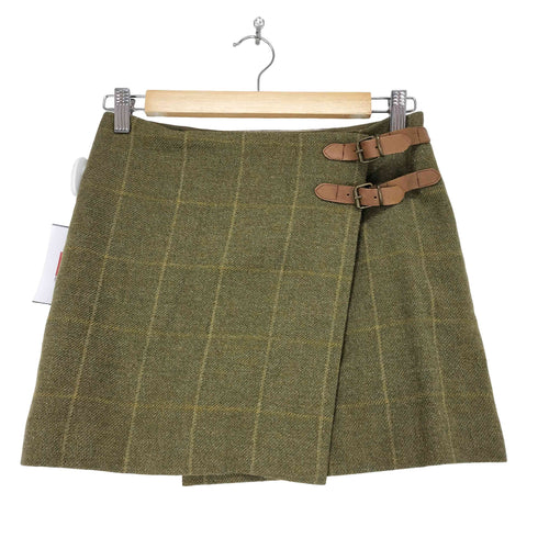 ラルフローレン RALPH LAUREN レザーベルト付ミニスカート レディース 61-89