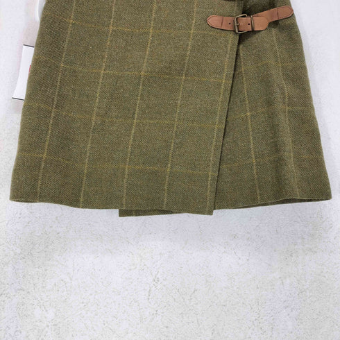 ラルフローレン RALPH LAUREN レザーベルト付ミニスカート レディース 61-89