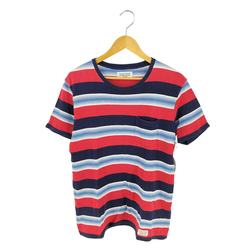 ワコマリア WACKO MARIA ボーダー 鹿の子 Tシャツ メンズ JPN:L