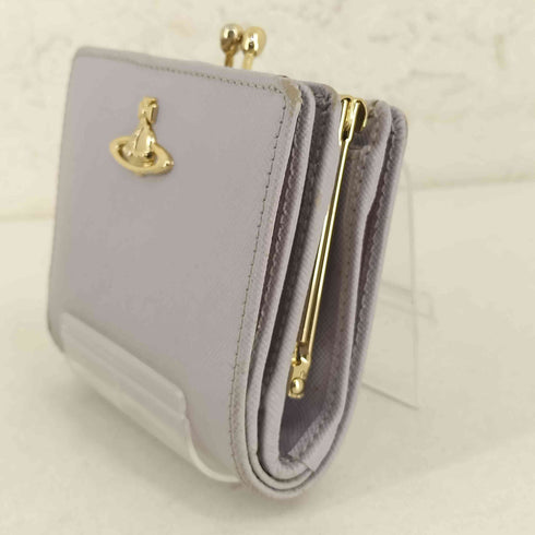 ヴィヴィアンウエストウッド Vivienne Westwood ロゴプレート2つ折り財布 メンズ