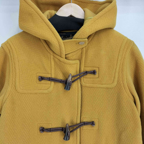 Herringbone Pure Wool ウール ダッフルコート メンズ