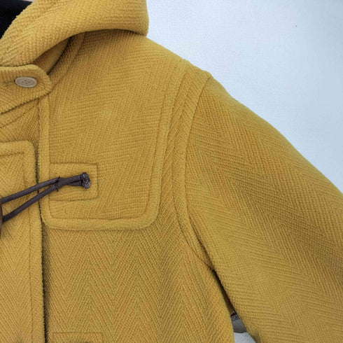 Herringbone Pure Wool ウール ダッフルコート メンズ