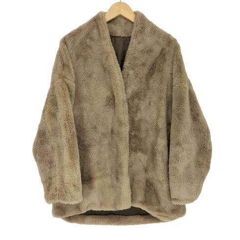 リシェグラマー Riche Glamour ノーカラーファージャケット レディース import:M