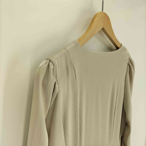 ラグナムーン LAGUNAMOON アシンメトリー ラペル サテン ワンピース レディース JPN:M