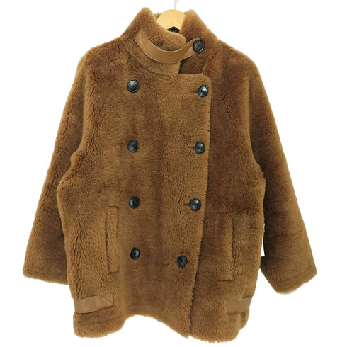 LAULEN B3 boa jacket スタンドカラーファーミドルジャケット レディース import:M