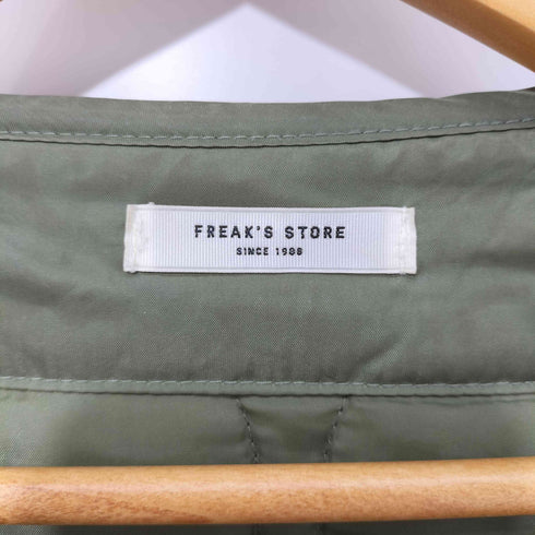 フリークスストア FREAKS STORE ミリタリー ノーカラーキルティングコート レディース FREE