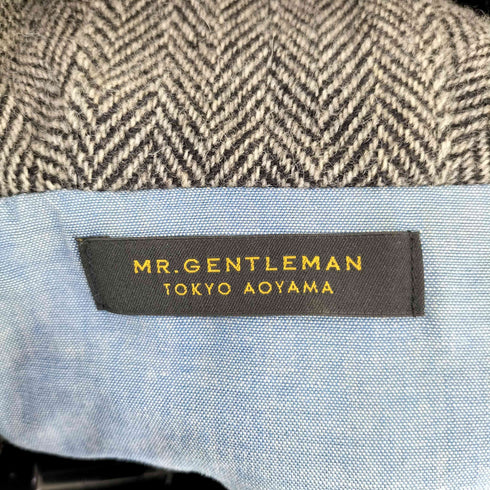 ミスタージェントルマン MR.GENTLEMAN ヘリンボーン ブラックウォッチ 切替フーデッドダウンジャケット メンズ JPN:XL