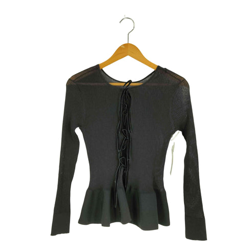 ユナイテッドアローズ UNITED ARROWS 18G シアー ベルベットリボン カーディガン レディース FREE