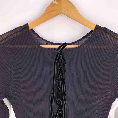 ユナイテッドアローズ UNITED ARROWS 18G シアー ベルベットリボン カーディガン レディース FREE