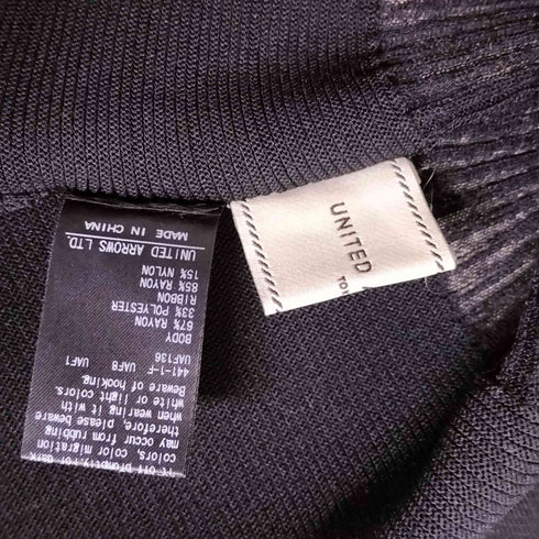 ユナイテッドアローズ UNITED ARROWS 18G シアー ベルベットリボン カーディガン レディース FREE