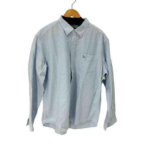 エディーバウアー Eddie Bauer ストライプ ボタンダウン シャツ メンズ import:XL